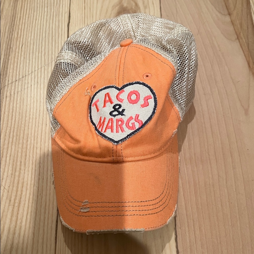 Casual Orange 'Tacos & Margs' Mesh Hat